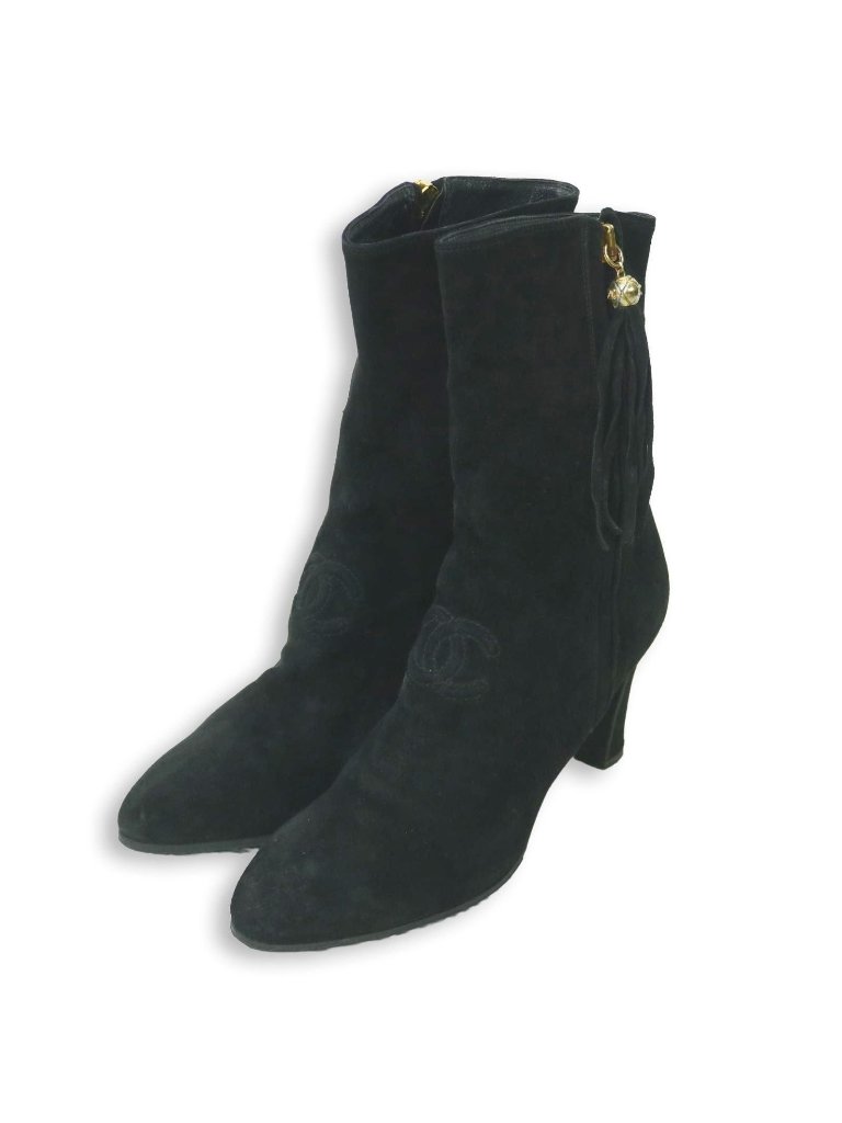 Chanel Short Boots Fringe